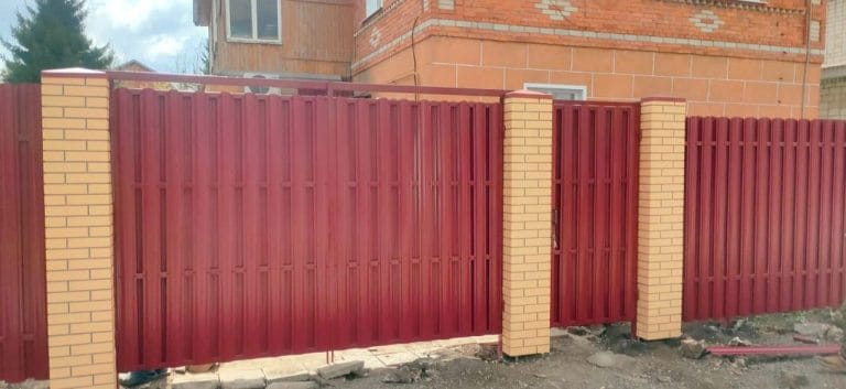 Установка забора под ключ