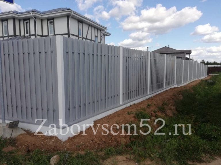 Забор штакетник